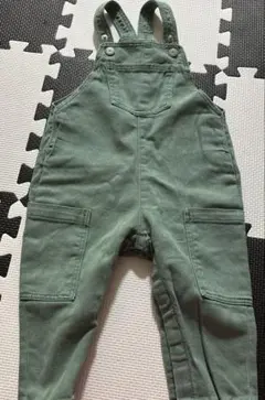 H&M オリーブグリーン ロンパース 12M