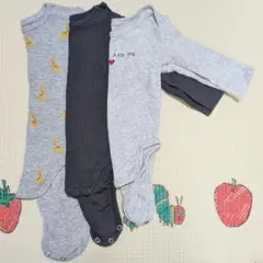 H&M オーガニックコットンロンパース 62 68 74