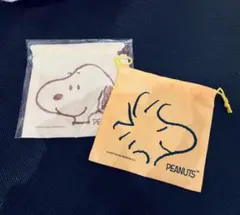 スヌーピー 巾着 コップ入れ ウッドストック コップ袋