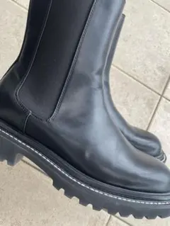 oriental traffic スクエアトゥチェルシーブーツ　サイドゴア