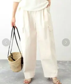 【未使用】SLOBE IENA タックカーゴチノトラウザー