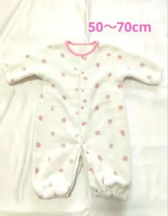 ベビー ロンパース 水玉模様 50-70サイズ