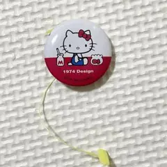 【未使用】1999年★当時物　25th ハローキティ 缶バッジ 1974デザイン
