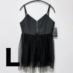 新品タグ付き アベイル デニム ジッパー ビスチェ キャミソールのサムネイル