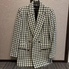 【ZARA 】チェック柄 テーラードジャケット US Sサイズ