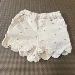 petit main スカラップショートパンツ ピンク 80cm