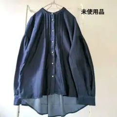 【新品タグ付】バンドカラーシャツパールボタン　長袖　11号
