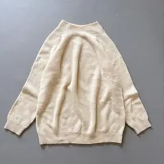 pao de lo アルパカ 100% ボトルネック ラグラン ニット