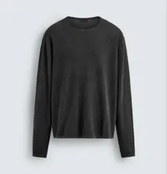 ZARA ウォッシュ加工テクスチャーセーター ロンT 完売品