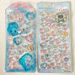 まじかるベリーベリー ウォーターインシール ブルー 光るプチドロップステッカー