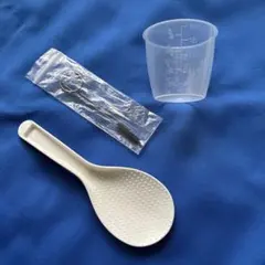 クッキングプロ 付属品　しゃもじ・計量カップ・お手入れ用ピンのサムネイル