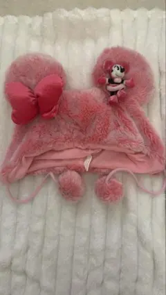 ディズニー ファンキャップ ピンク ミニー 美品！