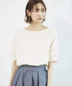 ROPE' PICNIC 2WAYシャンブレーブラウス オフホワイト