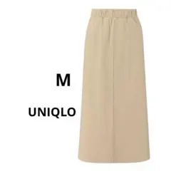 ユニクロ デニムジャージースカート ベージュ Mサイズ