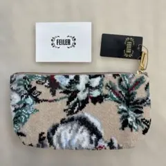 FEILER フェイラー ポーチ 新品 タグ付き 花柄　ベージュのサムネイル