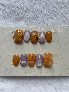 ハロウィンネイル ネイルチップ