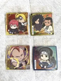 【ナルト】NARUTO シールウエハース にふぉるめーしょん　4枚まとめ売り