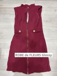 ROBE de FLEURS Glossyグロッシードレスニットワンピースドレス