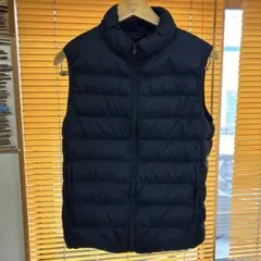 無印良品 ダウンベスト ネイビー S
