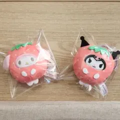 サンリオキャラクターズ フルーツ着ぐるみマスコット いちご マイメロディ クロミ