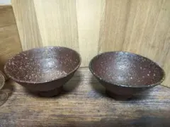 作家物 在銘 夫婦碗 飯碗 土味 食器 茶碗 茶器のサムネイル