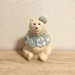 しろくま貯金箱　グラニースクエアセーター　グリーンセット