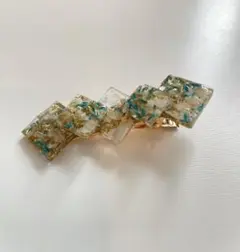 レジンを使った手作りヘアクリップ⑨