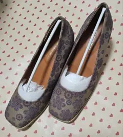 ヌーベルヴォーグ リラックス　フラワー柄　パンプス