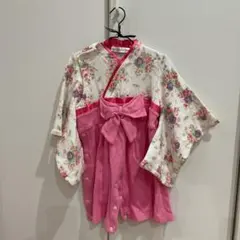 袴ロンパース 女の子　80