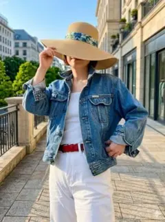 【こなれ感◎】SOMETHING デニムジャケット Gジャン大人カジュアルМ