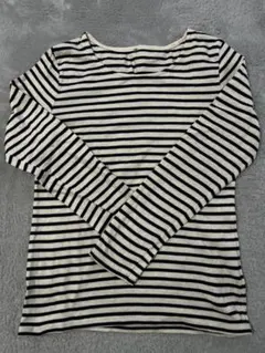 しまむら ストライプ 長袖Tシャツ M