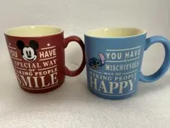 ディズニー　ミッキー スティッチ 大容量マグカップ2個TDL TDS公式商品