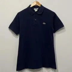 70s80s フレラコ ネイビー 鹿の子 ポロシャツ 2 ラコステ フランス 紺