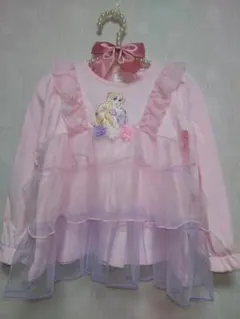 新品ラプンツェル フリルトップス ピンク