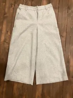 【コムサ　モデルズ】レディース　グレー ワイドパンツ ウール混合　Mサイズ　９号