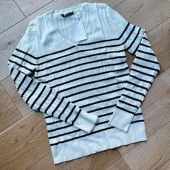 新品未使用 INGNI ボーダー　Vネック ニット M