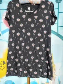 Celia Birtwell フラワープリント Vネック Tシャツ