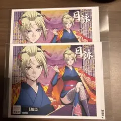 劇場版　新劇場版　銀魂　吉原大炎上　ラベル缶　月詠 ステッカー