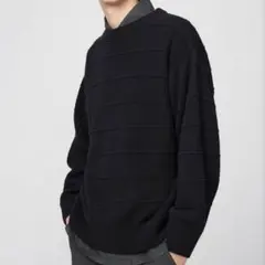 UNIQLO U ラムクルーネックセーター　ブラック　Mサイズ