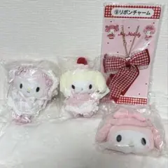 サンリオ マスコットバッグチャーム いちごホイップケーキ マイメロディ 4点