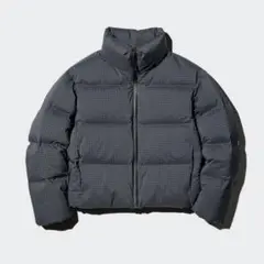 UNIQLO シームレスダウンショートジャケット チェック柄 XL