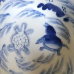 古伊万里 染付 線描菊図輪花大皿 特大40cm 飾皿 時代物 古美術品 骨董品 古伊万里 染付 線描菊図輪花大皿 特大40cm 飾皿 時代物 古美術品 骨董