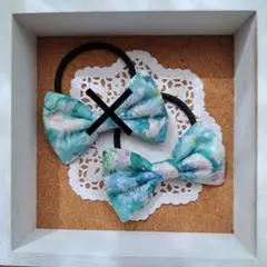 リボンのヘアゴムNo.606　リバティ