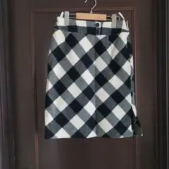 チェック柄Aラインスカート