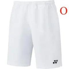 【新品】 ヨネックス スポーツウェア ユニハーフパンツ 15150　ホワイト　Oのサムネイル