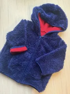 【80】【UNIQLO】フリースジャケット パーカ　フード付き