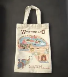 ディズニーリゾート　トートバッグ　ウェスタンランド　ドナルド　グーフィー