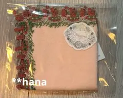 近沢レース シーズンタオル ハンカチ ナポリタン サーモンピンク