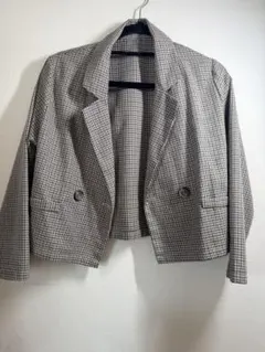 150cm チェック柄カジュアルジャケット