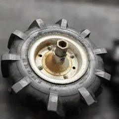 管理機＊耕運機用　ホイール付きタイヤ　２本セット 管理機用 タイヤ 2本セット サイズ3.50-7 耕運機ホイール付き部品 中古